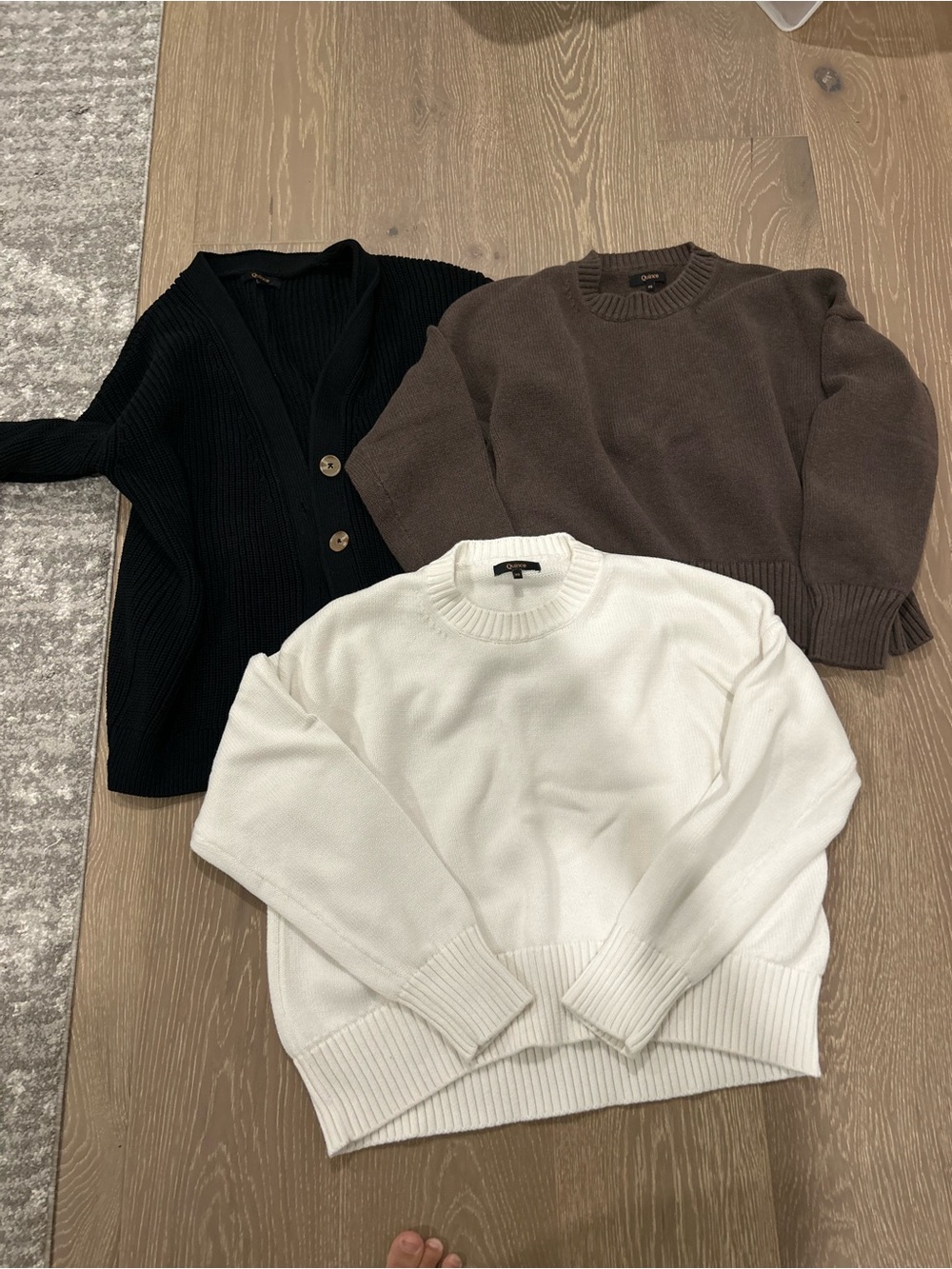 Bundle Quince XS cotton sweaters